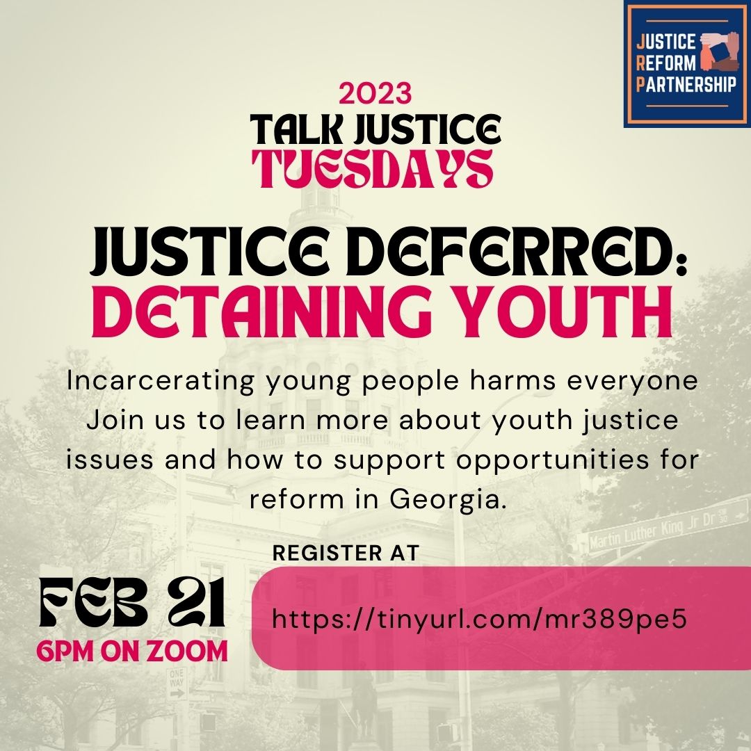 Justice Deferred Detaining Youth Flyer